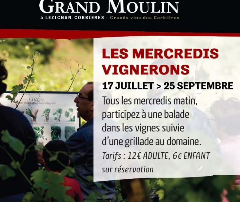Les mercredis vignerons de Grand Moulin 2019